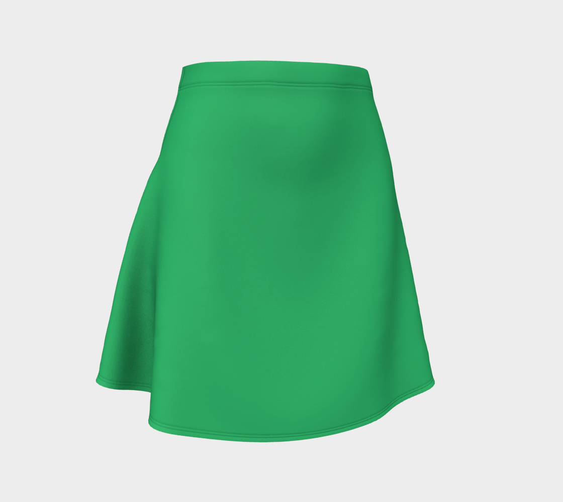 Solid Flare Skirt - Green – SummerTies