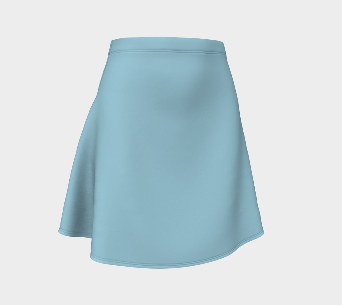 Solid Flare Skirt - Light Blue – SummerTies