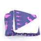 Seahorse Fleece Blanket - Pink on Navy - SummerTies