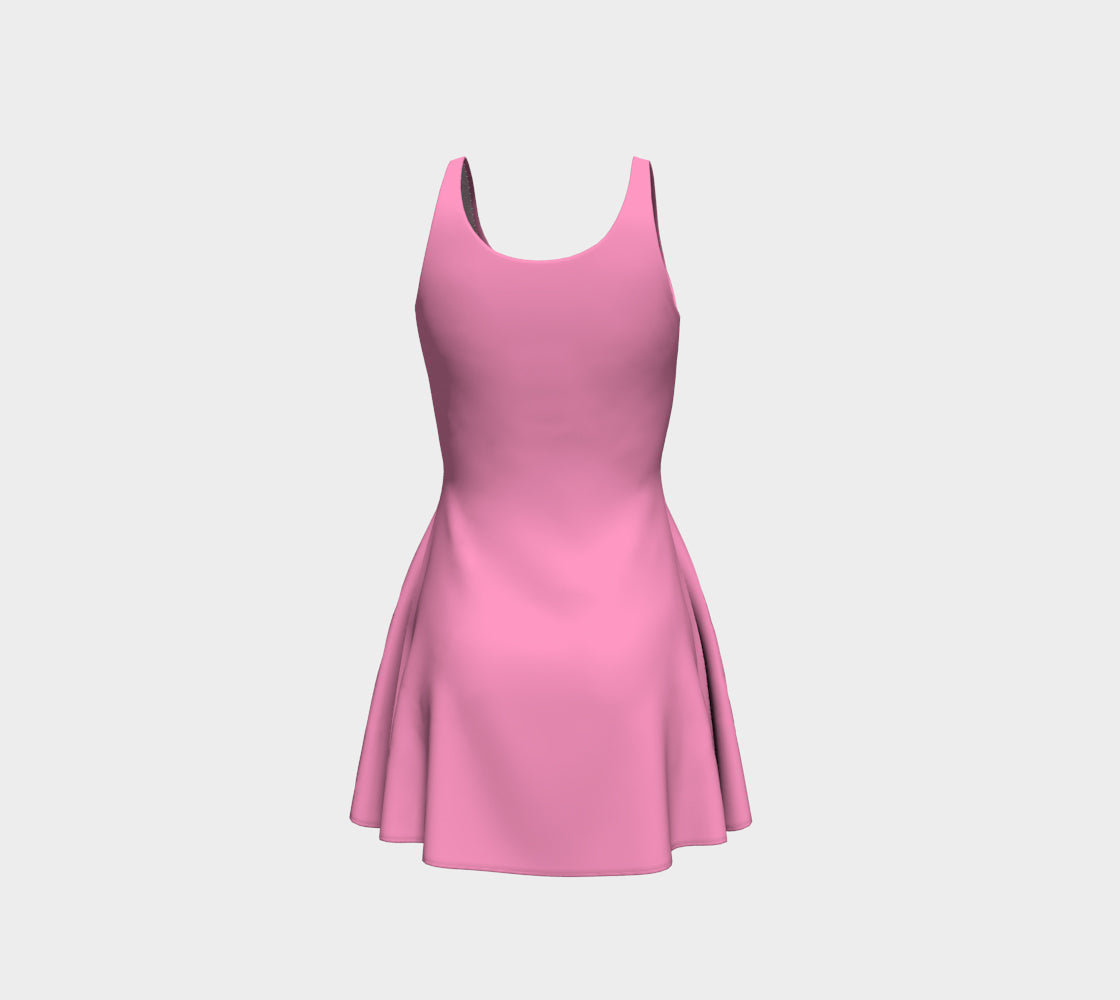 Solid Flare Dress Light Pink SummerTies