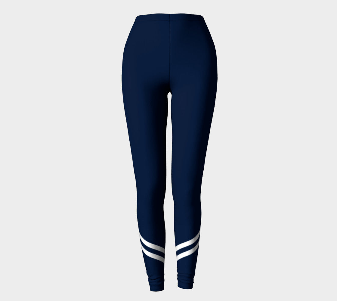 Navy and white striped leggings hotsell